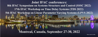 Linear Parameter Varying Systems - 5th LPVS 2022™ 